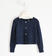 Cardigan in tricot con paillettes per bambina sarabanda			NAVY-3885