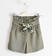 Pantalone corto con cintura floreale sarabanda VERDE MILITARE-4751