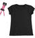 T-shirt in jersey stretch di cotone organico "Sarabanda interpreta Fiat Nuova 500" sarabanda NERO-0658 back