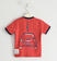 T-shirt in jersey stretch cotone organico con zip "Sarabanda interpreta Fiat Nuova 500" sarabanda CORALLO-2155_back