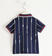 Polo in jersey 100% cotone con stampa all over sarabanda NAVY-BIANCO-6QM8 back