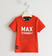 T-shirt 100% cotone con particolare stampa "Max strenght" sarabanda ROSSO-2235
