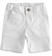 Pantalone corto in twill stretch di cotone sarabanda			BIANCO-0113