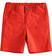Pantalone corto in twill stretch di cotone sarabanda			ROSSO-2235