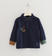 Polo in interlock 100% cotone con toppe sarabanda NAVY-3854