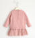 Abito in felpa con paillettes e gonna in tulle con pois sarabanda ROSA-3031 back