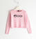 Maglia girocollo Capsule Fiat 500 con logo lurex sarabanda ROSA-2752