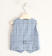 Elegante gilet per bambino dalla fantasia check sarabanda AZZURRO-3674_back