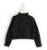 Felpa bambina con zip e logo Sarabanda sarabanda NERO-0658 back
