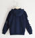 Felpa bambino con cappuccio e applicazioni sarabanda NAVY-3854 back
