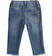 Pantalone per bambina in denim con cuori e strass sarabanda STONE WASHED-7450_back