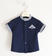 Camicia bambino a manica corta dettagli a contrasto sarabanda NAVY-3854