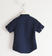 Camicia per bambino 100% lino a manica corta sarabanda NAVY-3854 back