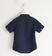 Camicia per bambino 100% lino a manica corta sarabanda NAVY-3854_back