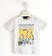 T-shirt 100% cotone per bambino con grande stampa sarabanda BIANCO-0113