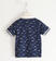 Polo a manica corta per bambino 100% cotone con gabbiani sarabanda NAVY-BIANCO-6SN9_back