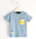 T-shirt per bambino 100% cotone con taschino e simpatiche stampe sarabanda AZZURRO-3922