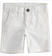 Pantalone corto per bambino in twill stretch di cotone sarabanda			BIANCO-0113