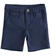 Pantalone corto per bambino in twill stretch di cotone sarabanda NAVY-3854