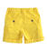 Pantalone corto per bambino con tasche laterali sarabanda GIALLO-1441_back