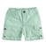 Pantalone corto per bambino con tasche laterali sarabanda			VERDE CHIARO-4853
