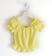 Particolare camicia con elastico e arricciatura per bambina sarabanda GIALLO-1417