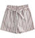 Pantalone corto fantasia rigata per bambina con fascia sarabanda PECAN-1122