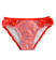 Costume mare modello slip per bambina con cuori e fiocchi sarabanda BIANCO-ROSSO-6TC2