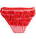 Costume mare modello slip per bambina con cuori e fiocchi sarabanda BIANCO-ROSSO-6TC2 back