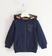 Felpa bambino con zip sarabanda NAVY-3854