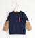 Felpa bambino con stampa castoro sarabanda NAVY-3854