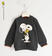 Felpa bambino Snoopy con Woodstock sarabanda			GRIGIO SCURO-0566