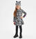 Abitino bambina fantasia zebrata sarabanda GRIGIO MELANGE-NERO-6UP2