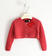 Cardigan bambina con fiocco sarabanda			ROSSO-2253