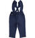 Salopette bambina con ruches sarabanda NAVY-3854