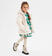 Cappotto teddy bambina con cappuccio sarabanda GESSO-0214