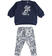 Completo bambina con cagnolino sarabanda NAVY-3854