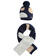 Set cappello e sciarpa bambina sarabanda NAVY-3854