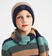 Cappello ragazzo in tricot a righe sarabanda VERDE SCURO-4254