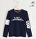 Maglietta 100% cotone Peanuts ragazzo sarabanda NAVY-3854