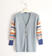 Cardigan ragazza con lurex sarabanda AZZURRO-3811