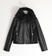 Chiodo con collare ragazza sarabanda NERO-0658 back