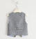 Grazioso gilet 100% lino a quadretti sarabanda NAVY-3885 back