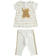 Luminoso completo maxi maglia con orsetto e leggings sarabanda PANNA-0112