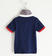 Polo in jersey 100% cotone con taschino rigato sarabanda NAVY-3854 back