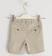 Pantalone corto in micro fantasia sarabanda BEIGE-0435_back