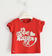 T-shirt in jersey stretch con ricamo di paillettes reversibili sarabanda			ROSSO-2256