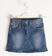 Gonna in denim stretch vestibilità mini sarabanda STONE WASHED-7450