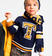 Sciarpa in tricot stile college sarabanda NAVY-3854 back