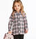 Maxi camicia fantasia macro check sarabanda ROSA-2513